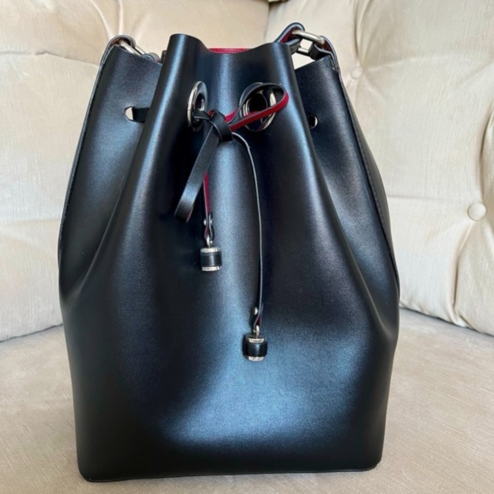Zara Black and Red Hobo Bag
